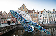 Giant Whale against Ocean’s Pollution in Bruges – Fubiz Media