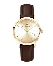 GOLD CASE, GOLD SUNRAY DIAL - BAUERING