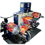 Batch Printing Machine, Winder Rewinder With Inkjet Printers
