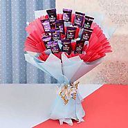 Buy / Send Dairy Milk Bouquet Online Gifts online Same Day & Midnight Delivery across India @ Best Price | OyeGifts