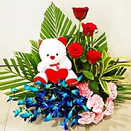 Buy or Order Colourful Blooms Online | Same Day Delivery Gifts - OyeGifts.com