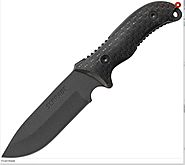 SCHRADE SCHF36 FRONTIER FIXED BLADE KNIFE WITH SHEATH.