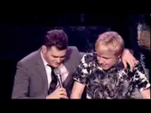 Michael Bublé - Singing with a Fan Live