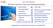 Wavex 65" Interactive Touch screen Specifications