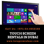 Hire Touch Screen Rental Dubai, UAE