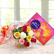 Buy/Send Celebrations with Roses Online - YuvaFlowers.com