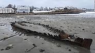 The weekend's bomb cyclone uncovered a centuries-old ship on a Maine beach