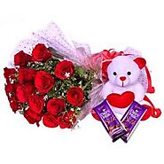 Buy/Send Cute, Red & Chocolaty Online Same Day Delivery - OyeGifts.com