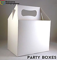Website at https://thecustompackagingboxes.com/custom-boxes/party-boxes/
