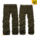 Mens Cargo Pants Trousers Olive CW100008