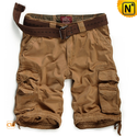 Mens Belted Cotton Cargo Shorts CW140065