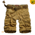 Loose Fit Belted Cargo Shorts for Men CW140061