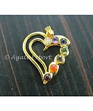 Buy CHAKRA HEART PENDANT - GOLDEN PLATED At Agate Export