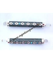 Buy MOSS AGATE CHAKRA HEALING STICK at Agate Export
