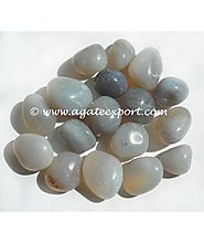 Buy GREY AGATE TUMBLED STONES at Agate Export