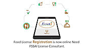Food License Registration is now online-Need FSSAI License Consultant
