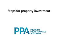 Steps for property investment