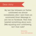 Dear Amy: The #SMEtiquette of Twitter DMs