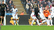 Manchester City beat Swansea City in their first game of 2014