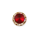 Faceted Tie Tack - Ruby