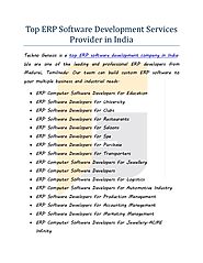 Top erp software development services provider in india
