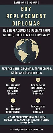 Same Day Diplomas — Buy replacement diplomas, transcripts, GED and...