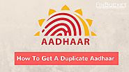 How to get a duplicate aadhaar card online? | Get Addhaar card online