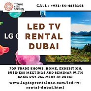 LED TV Rental in Dubai - Techno Edge Systems