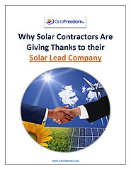 Why Solar Contractors Are Giving Thanks to their Solar Lead Company