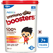 Cipla Immuno Booster For Kids 7+ Years, 30 Choco-Bites for 1 Month