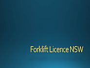 Forklift licence