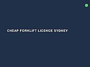 Cheap Forklift Licence Sydney