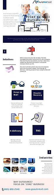 Print to Mail Outsourcing