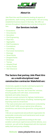 Impeccable Road Contractor in Barnsley and Wakefield