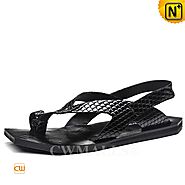 CWMALLS® Los Angeles Embossed Leather Sandals CW708301[Global Free Shipping]