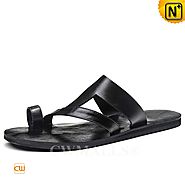 CWMALLS® San Francisco Leather Slide Sandals CW708302[Global Free Shipping]
