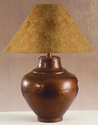 Southwest Style Table Lamp Copper Finish
