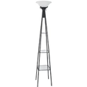 Globe Electric 67530 70-Inch Dual Light Directional Floor Lamp with Glass Shelving, Charcoal Grey Finish - Amazon.com
