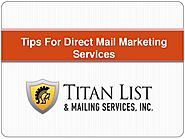 Tips For Direct Mail Marketing Services