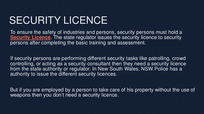 Security Guard Licences | A Listly List