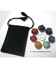 Buy dodecahedrons chakra set online at Crystal Export