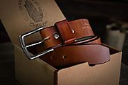 Mens Brown Leather Belts