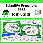 Identify Fractions Task Cards FREE by Mercedes Hutchens | TpT