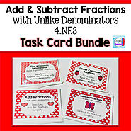 Add and Subtract Fractions with Unlike Denominators Bundle by Mercedes Hutchens