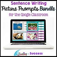 BUNDLE: Respond to a Picture Prompt Sentence Writing for the Google Classroom