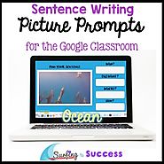 Respond to a Picture Prompt Ocean Sentence Writing for the Google Classroom
