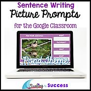 Respond to a Picture Prompt POND THEME Sentence Writing for the Google