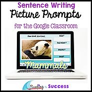 Respond to a Picture Prompt MAMMALS Sentence Writing for the Google Classroom