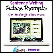 Respond to a Picture Prompt BIG CATS Sentence Writing Google Classroom