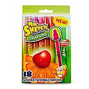 Mr. Sketch 1951331 Scented Twistable Crayons, Assorted Colors, 18-Count